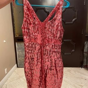 Pink Sequin Dress
